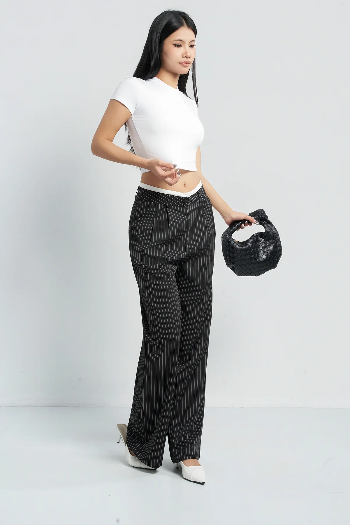 Striped Boxer Wide Leg Trousers - Image 3
