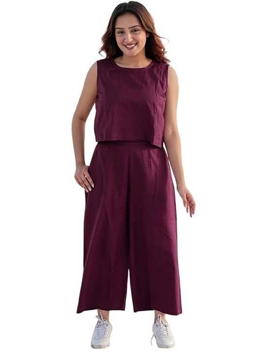 Sleeve Less Co Ord Set for Women | Co Ord Set for Women (K-131-134)