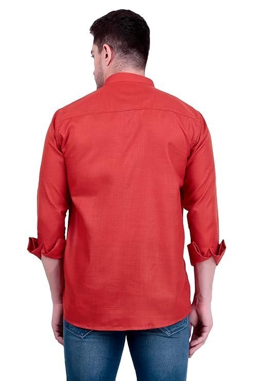 XJARVIS Ethno Men’s Cotton Blend Ethnic Kurta Style Shirt - Image 3