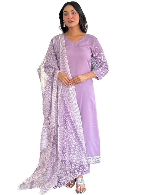 Women's Rayon Embroidered Straight Kurta
