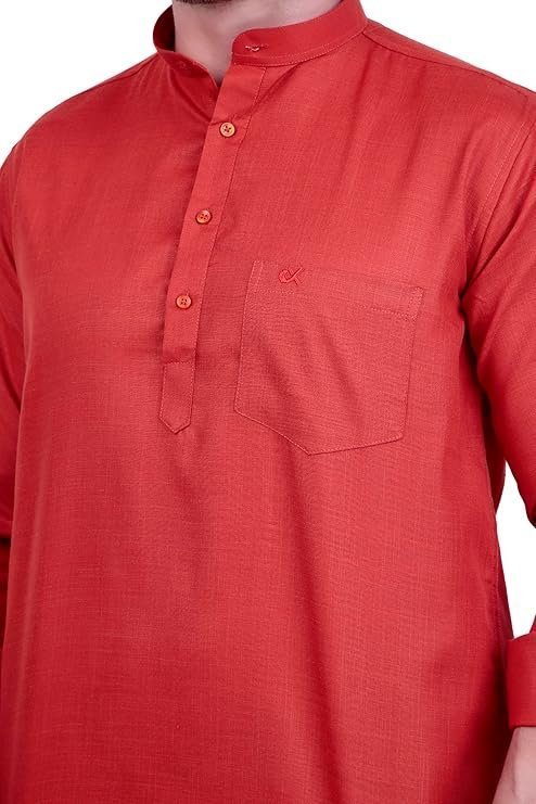 XJARVIS Ethno Men’s Cotton Blend Ethnic Kurta Style Shirt - Image 2