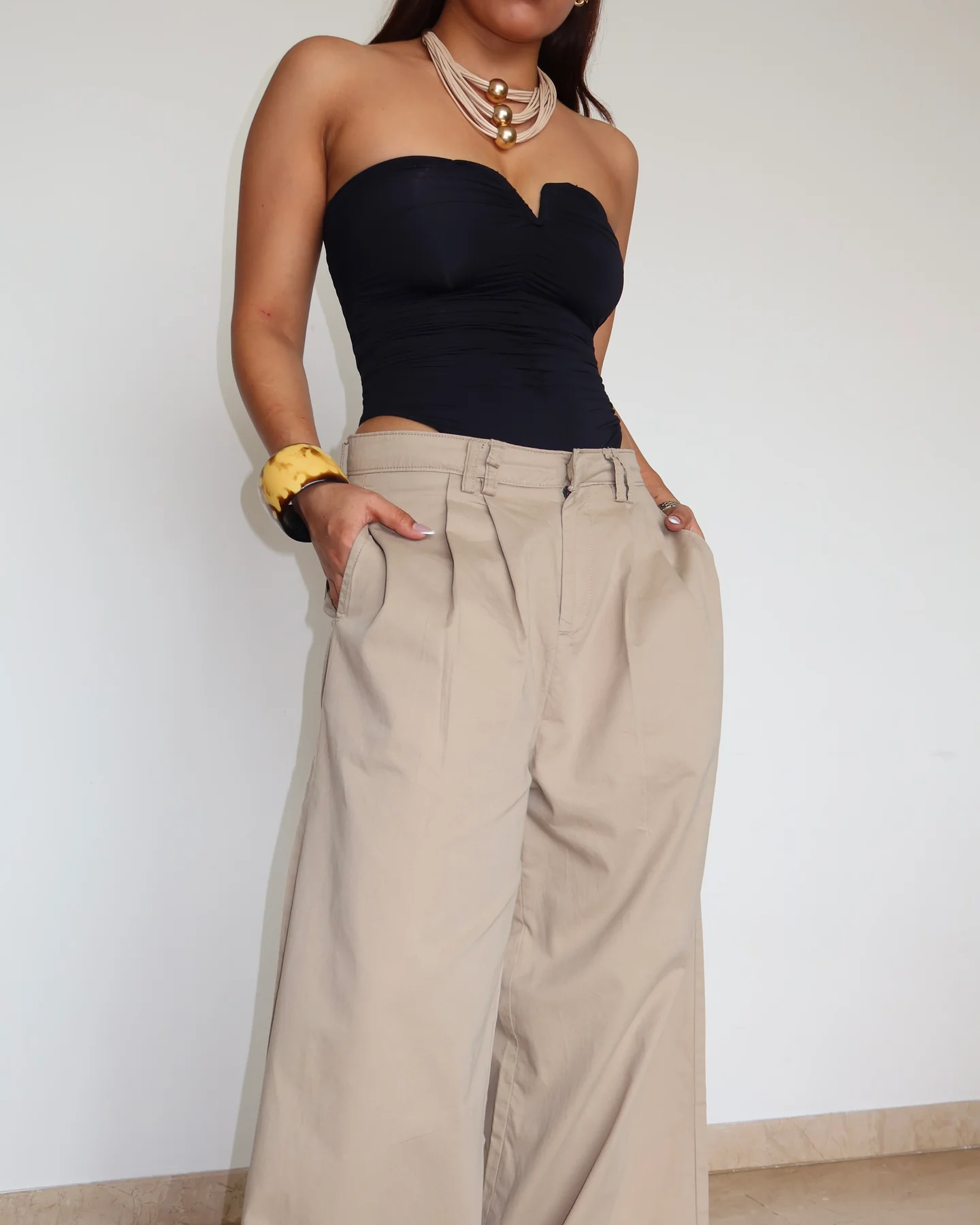 Premium Cotton Baggy Wide Leg Pants - Image 3
