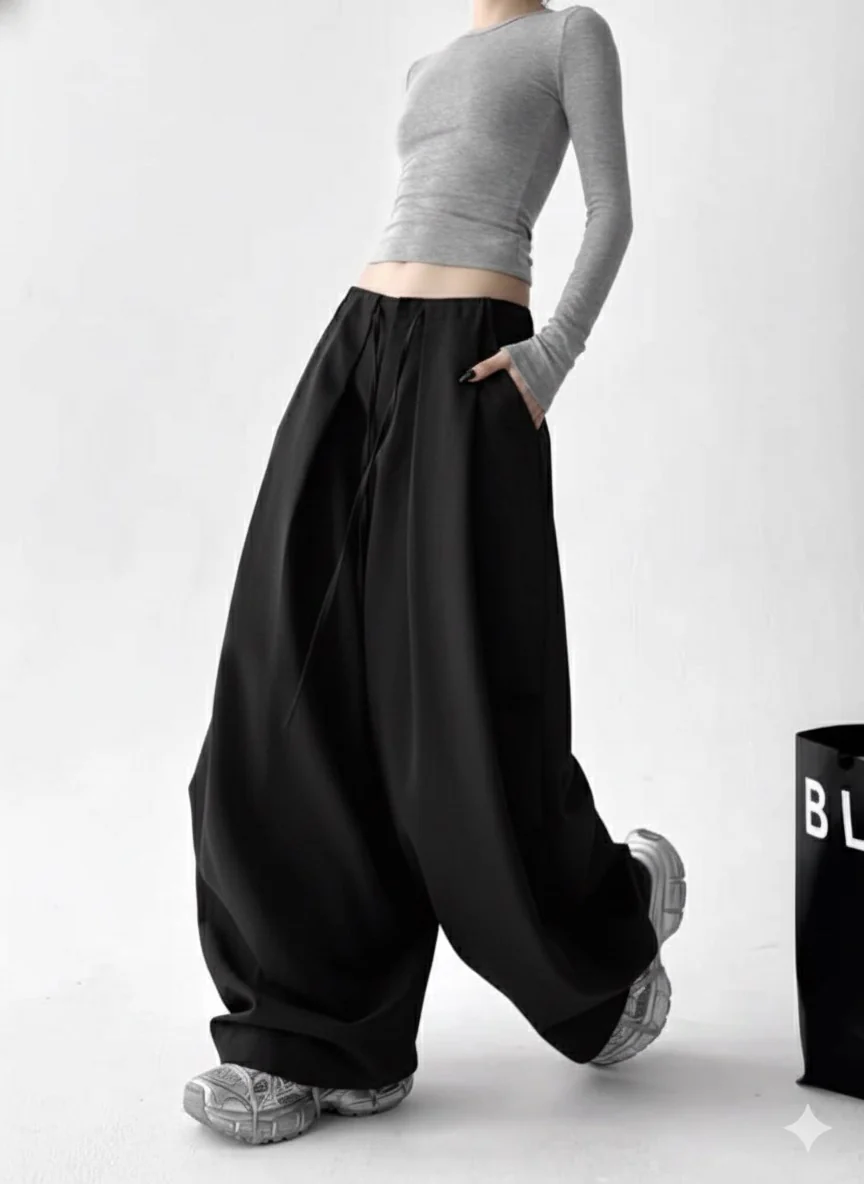 Draped Edit Wide Leg Pants - Image 4