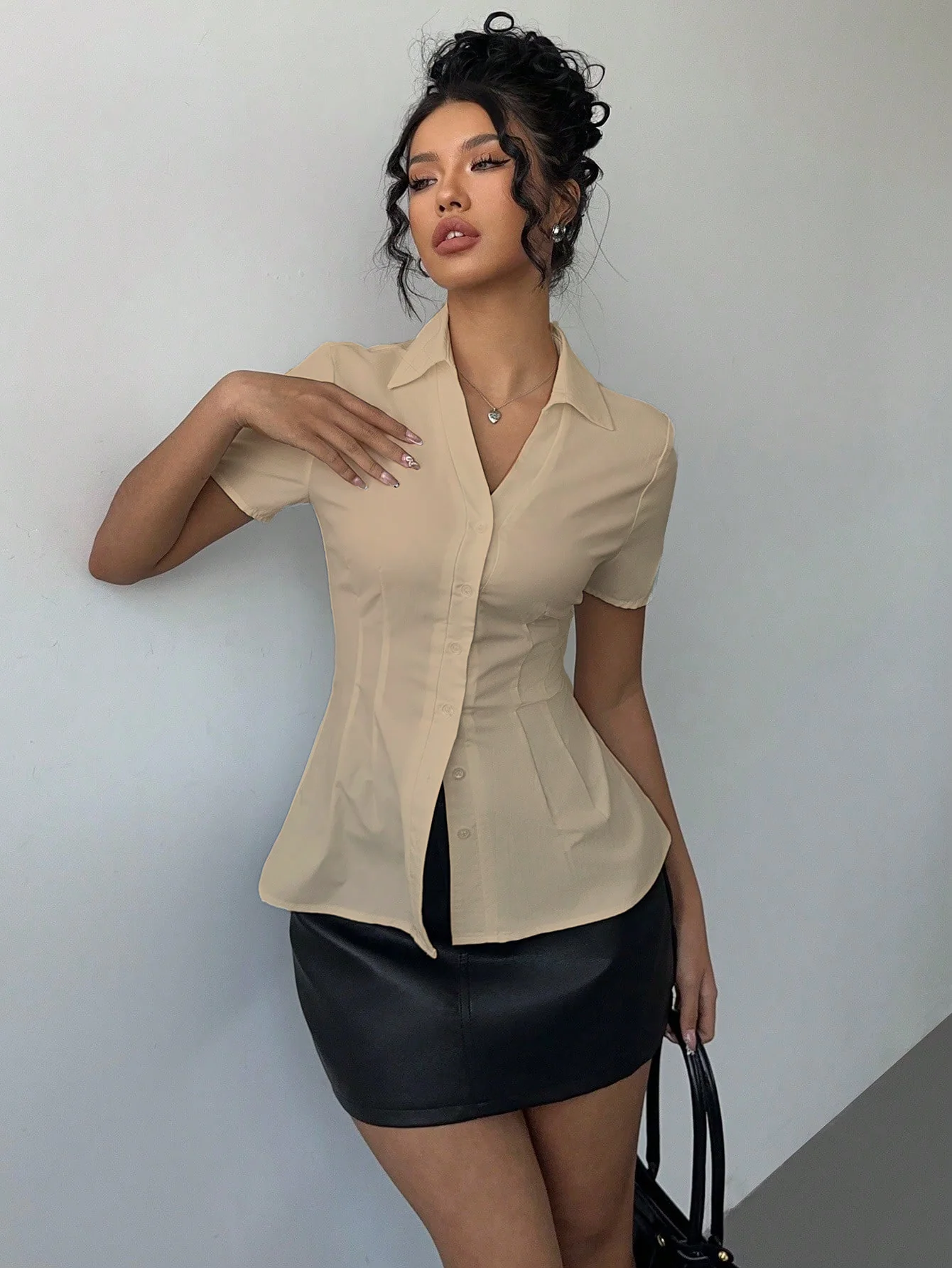 Snatched Fit Collar Shirt