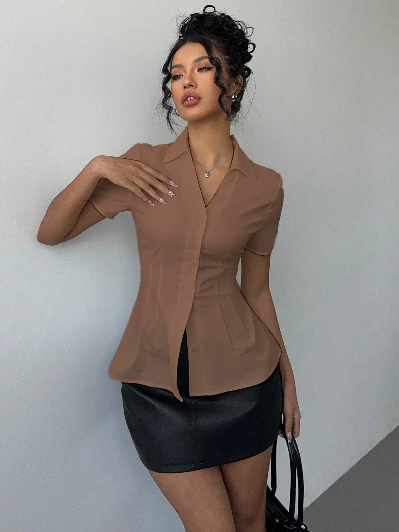 Snatched Fit Collar Shirt - Image 2