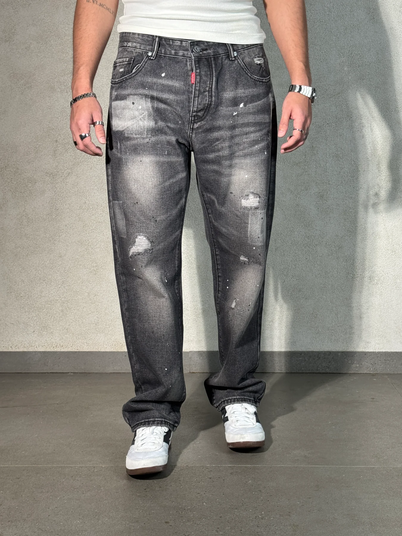 Spray Clash Straight Leg Jeans - Image 2